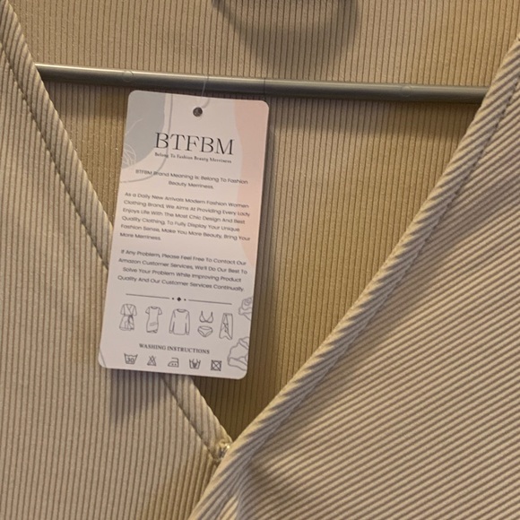 NWOT Sz S Brown Wrap Dress - Picture 2 of 8